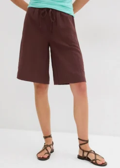 Mujer bonprix bonprix Bermudas de mezcla de viscosa fluida