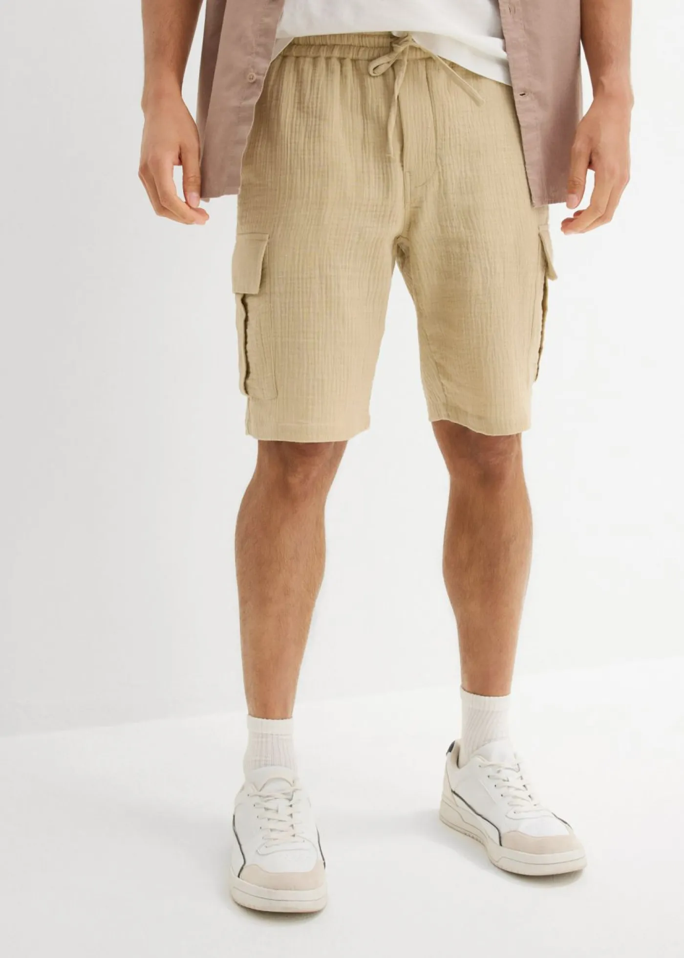 Hombre bonprix bonprix Bermudas de muselina ligera con corte regular