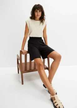 Mujer bonprix bonprix Bermudas de punto con cinturilla cómoda