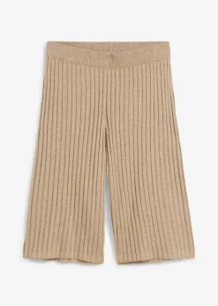 Mujer bonprix bonprix Bermudas de punto de mezcla de viscosa con talle alto