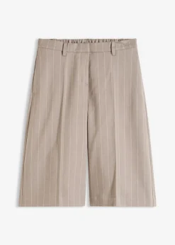 Mujer bonprix bonprix Bermudas de raya diplomática con pinzas