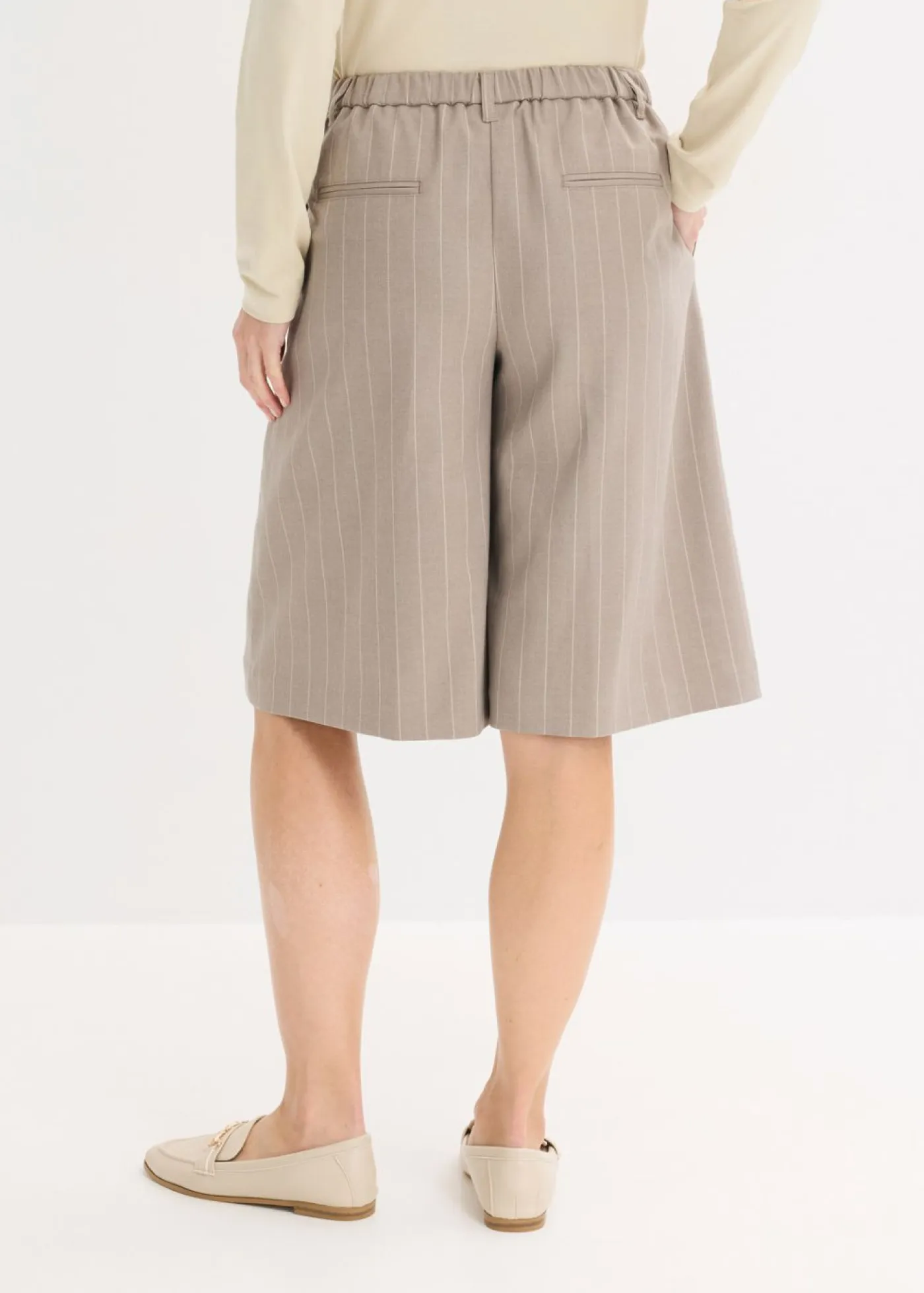 Mujer bonprix bonprix Bermudas de raya diplomática con pinzas