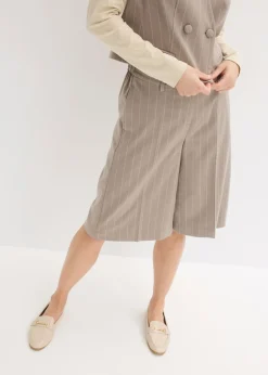 Mujer bonprix bonprix Bermudas de raya diplomática con pinzas