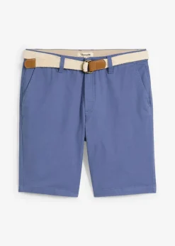 Hombre bonprix bonprix Bermudas elásticas con cinturón y corte regular
