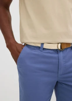 Hombre bonprix bonprix Bermudas elásticas con cinturón y corte regular