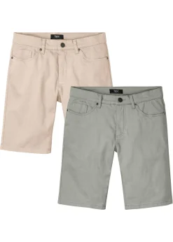 Hombre bonprix bonprix Bermudas elásticas con corte regular (2 unidades)