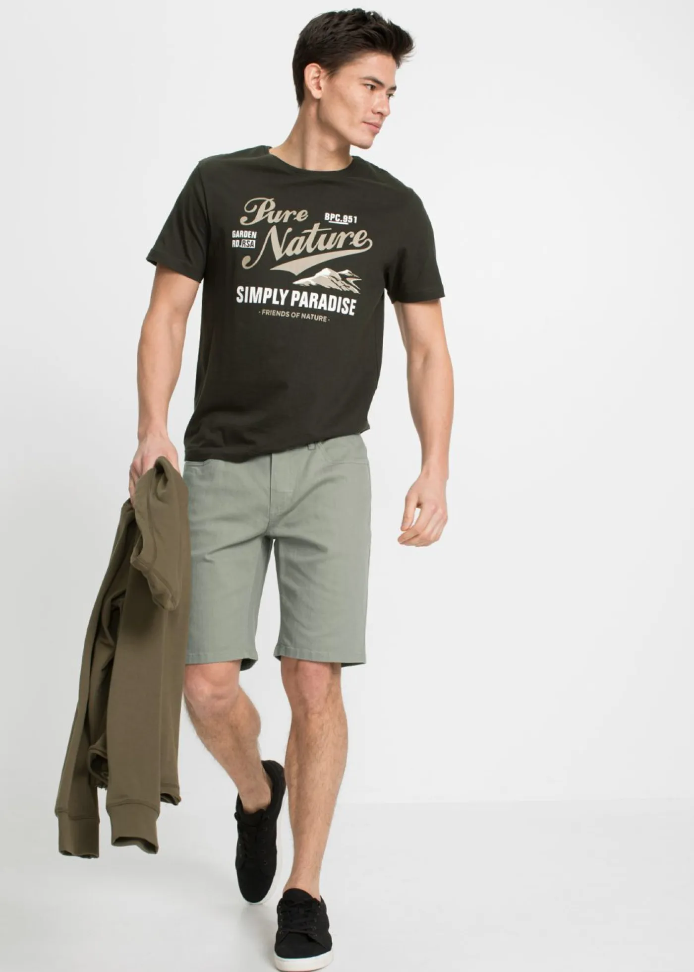 Hombre bonprix bonprix Bermudas elásticas con corte regular (2 unidades)