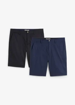 Hombre bonprix bonprix Bermudas elásticas tipo chino (2 unidades) con corte regular