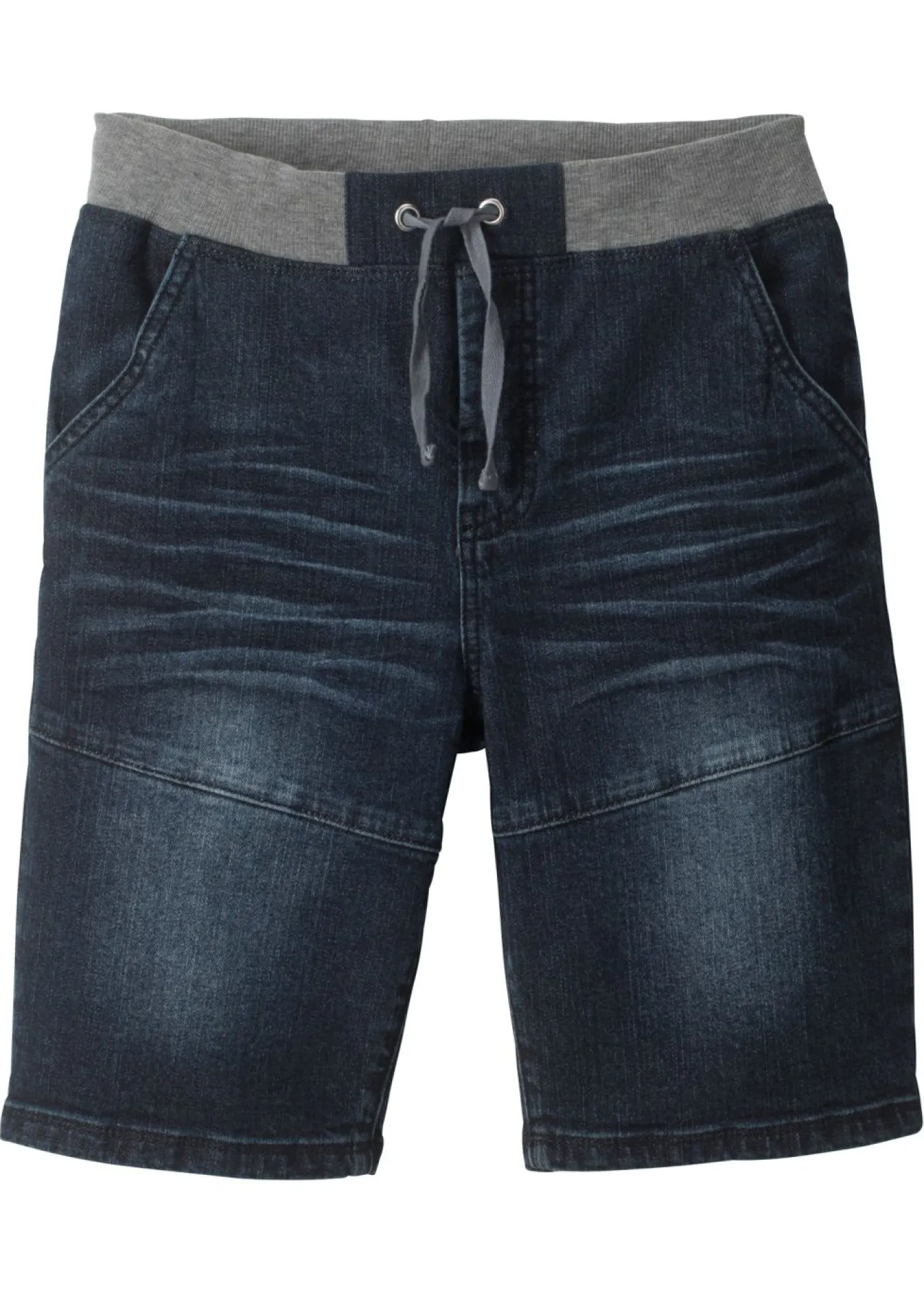 bonprix bonprix Ropa 9 A 16 Años·Jeans|Ropa 9 A 16 Años·Shorts>Bermudas elásticas vaqueras sin cierre con corte regular denim oscuro