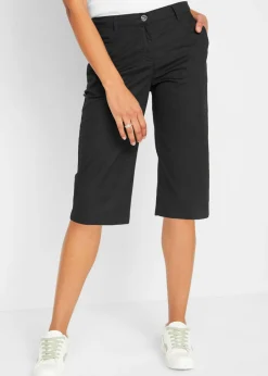 bonprix bonprix Shorts|Pantalones>Bermudas largas con cintura elástica Negro