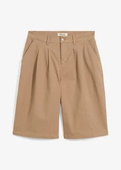 bonprix bonprix Conjuntos De Ropa|Shorts>Bermudas largas de mezcla de algodón elástico arcilla
