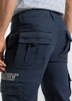 Hombre bonprix bonprix Bermudas largas elásticas, con bolsillos cargo, regular fit