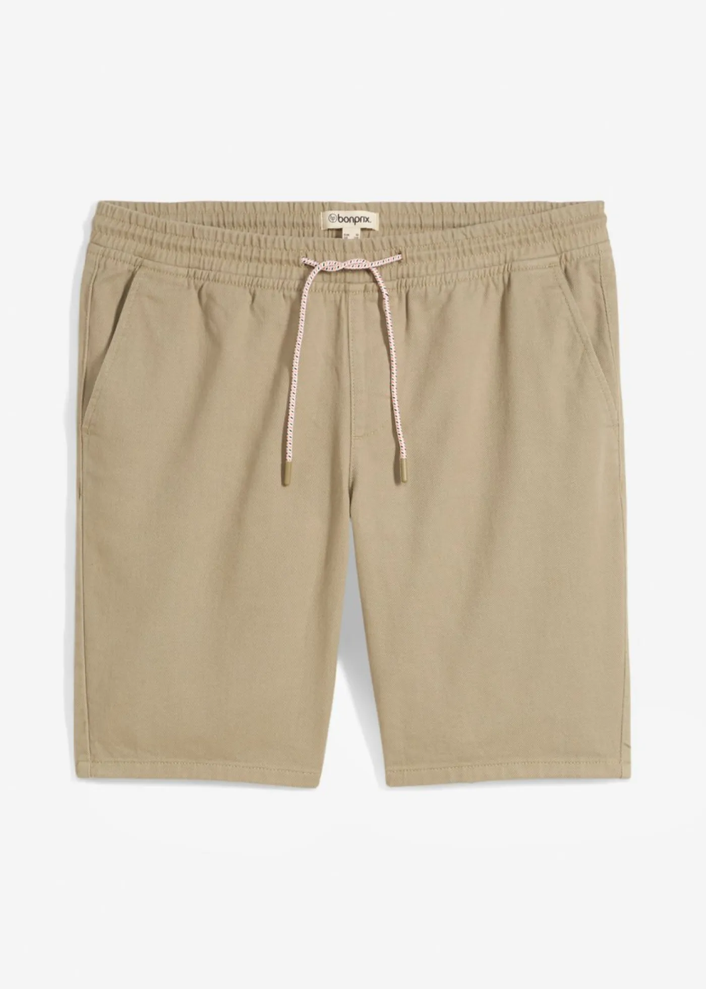 bonprix bonprix Shorts|Pantalones>Bermudas sin cierre de algodón puro con corte regular Caqui nuevo