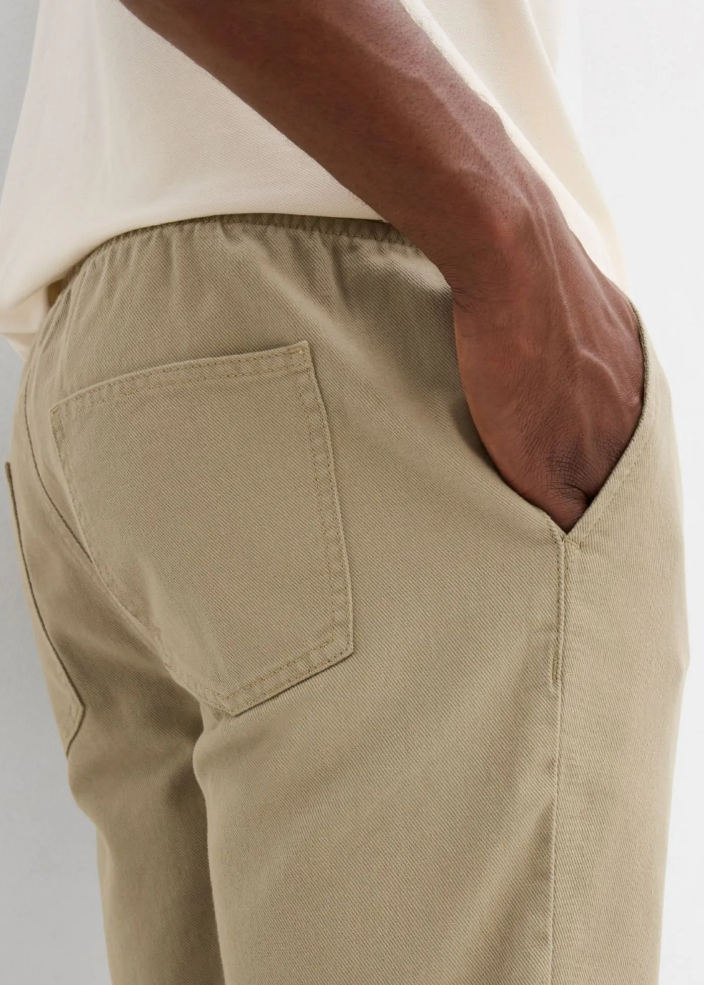 bonprix bonprix Shorts|Pantalones>Bermudas sin cierre de algodón puro con corte regular Caqui nuevo