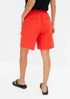 Mujer bonprix bonprix Bermudas sin cierre de mezcla de lino vaporoso