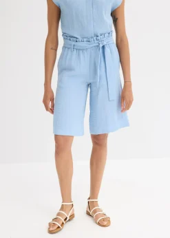 Mujer bonprix bonprix Bermudas sin cierre de mezcla de viscosa fluida