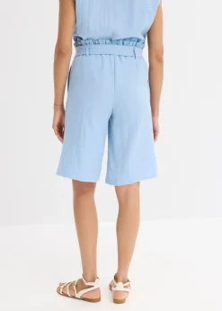 Mujer bonprix bonprix Bermudas sin cierre de mezcla de viscosa fluida