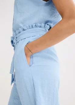 Mujer bonprix bonprix Bermudas sin cierre de mezcla de viscosa fluida