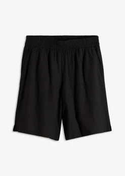 Mujer bonprix bonprix Bermudas sin cierre de mezcla de lino vaporoso