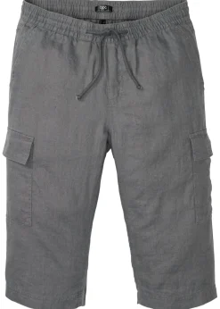 Hombre bonprix bonprix Bermudas tipo cargo con lino y corte regular