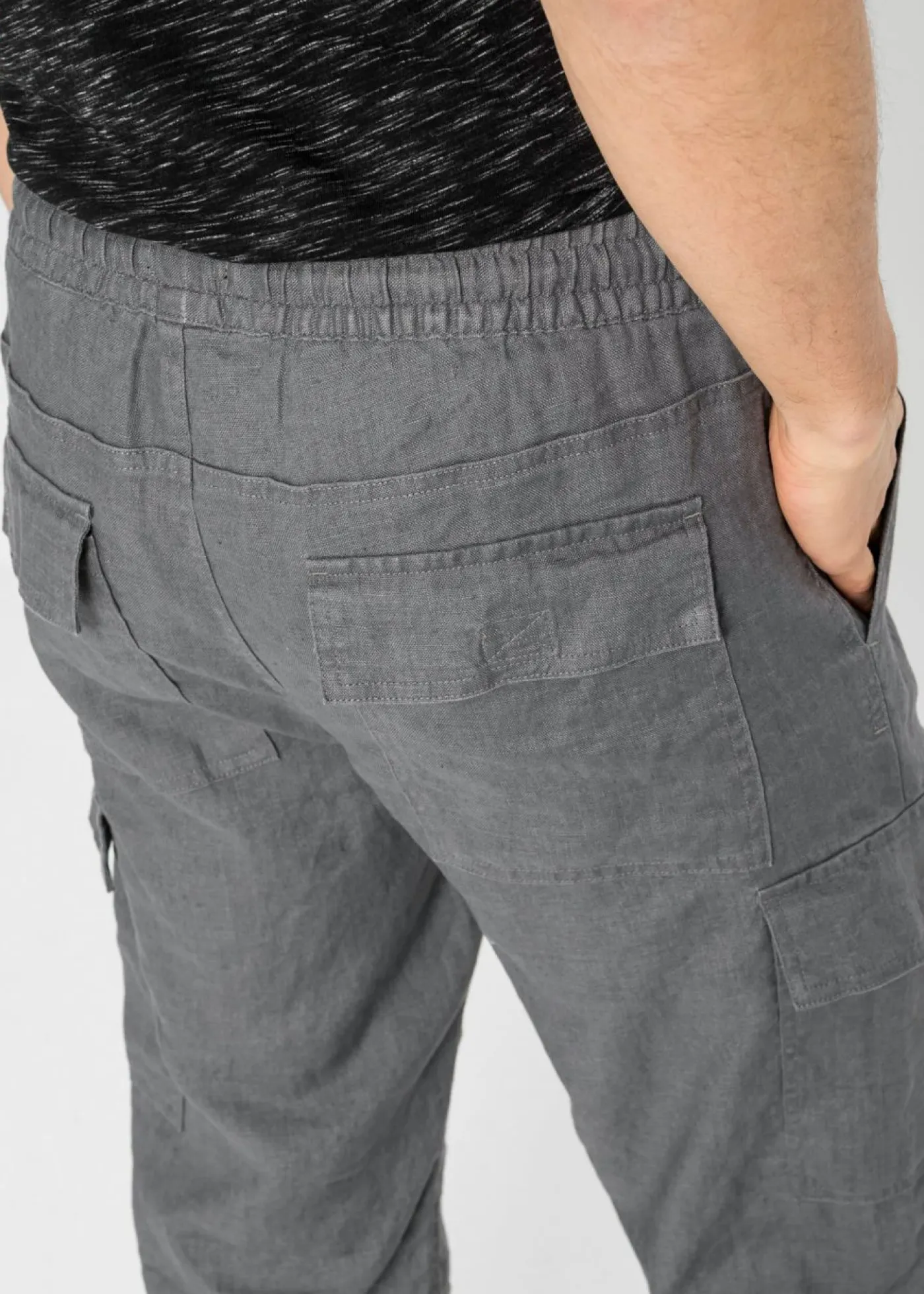 Hombre bonprix bonprix Bermudas tipo cargo con lino y corte regular