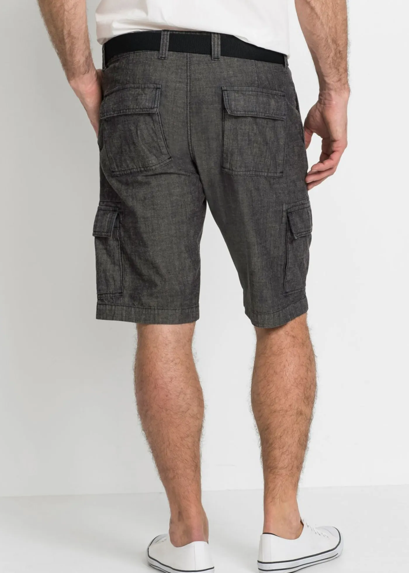 Hombre bonprix bonprix Bermudas tipo cargo de algodón puro con corte holgado