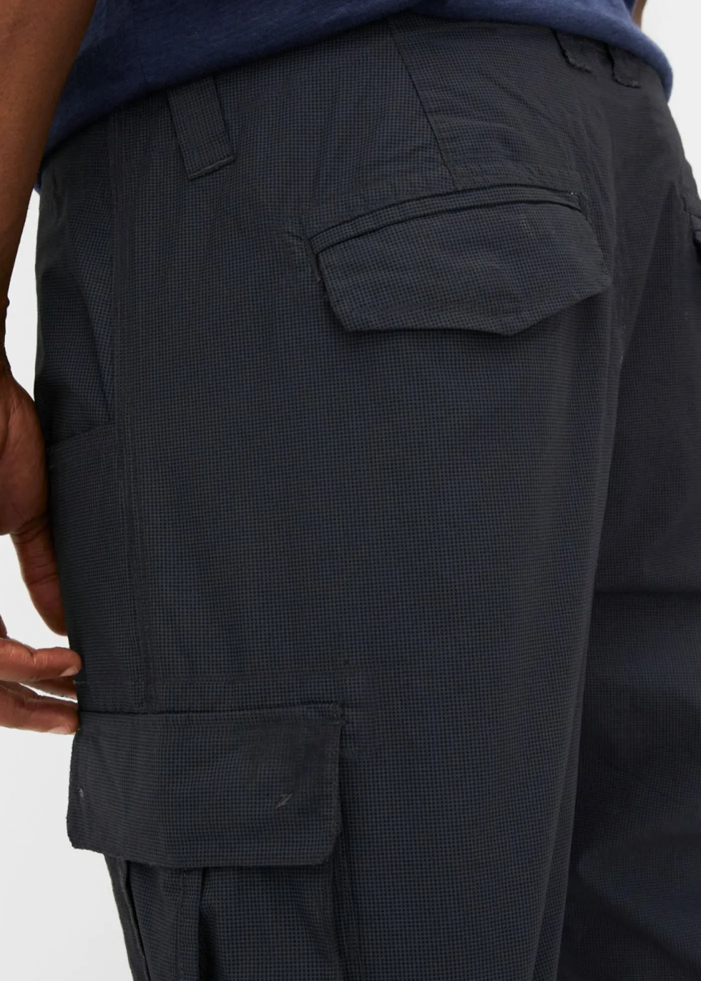 bonprix bonprix Shorts|Pantalones>Bermudas tipo cargo de algodón puro con corte relajado Negro + gris ahumado