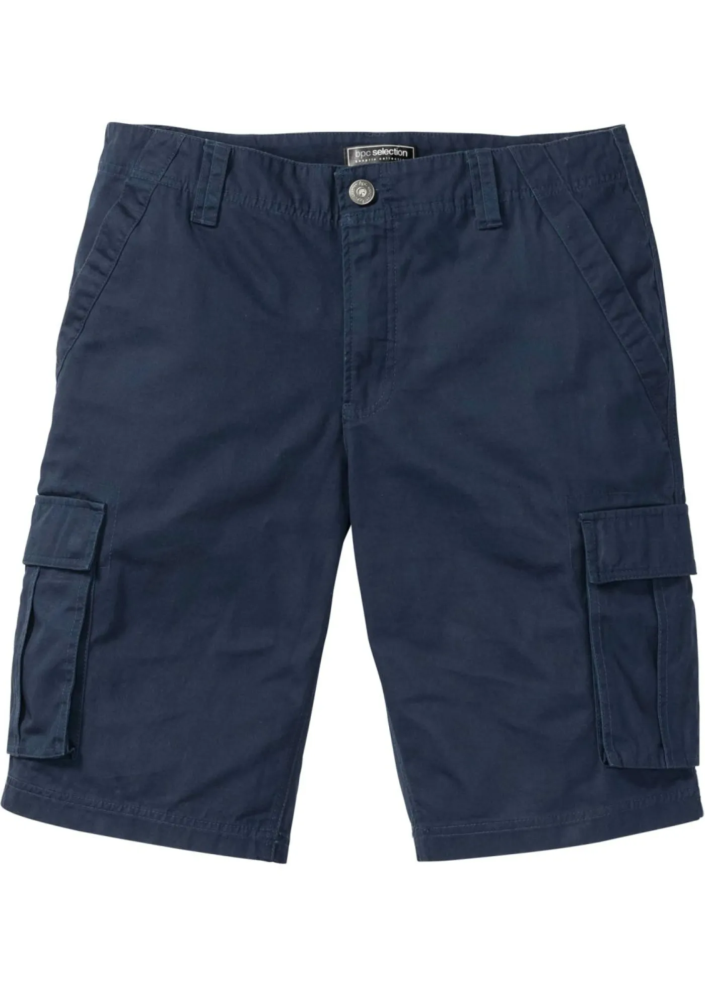 bonprix bonprix Shorts|Básicos En Rebajas>Bermudas tipo cargo de algodón puro con corte relajado Azul marino