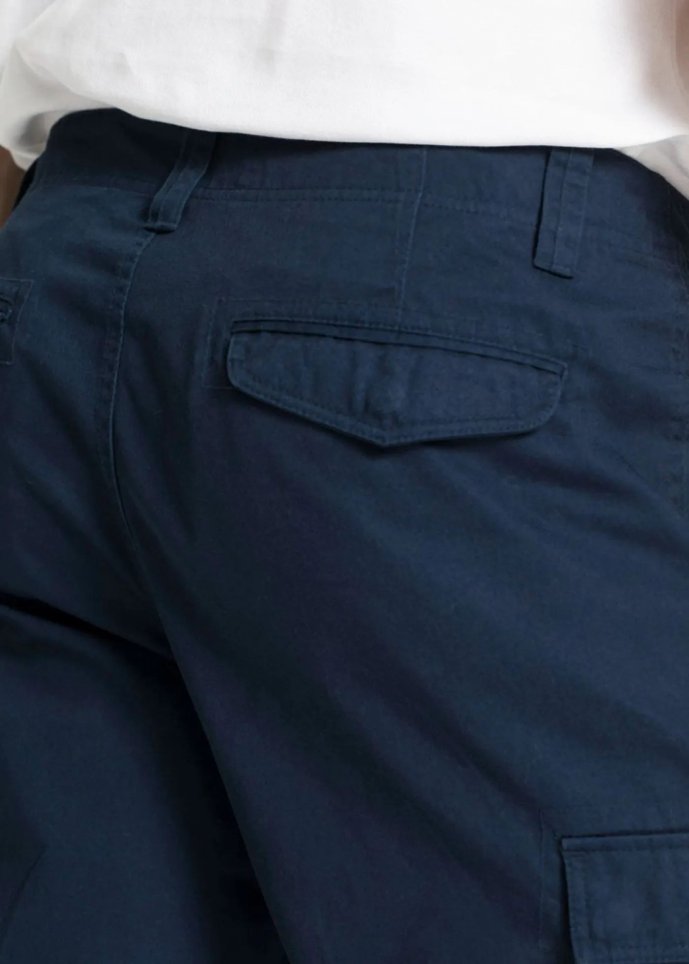 bonprix bonprix Shorts|Básicos En Rebajas>Bermudas tipo cargo de algodón puro con corte relajado Azul marino