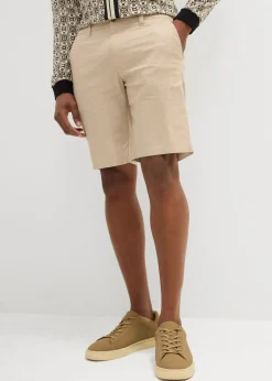 Hombre bonprix bonprix Bermudas tipo chino con lino y corte regular