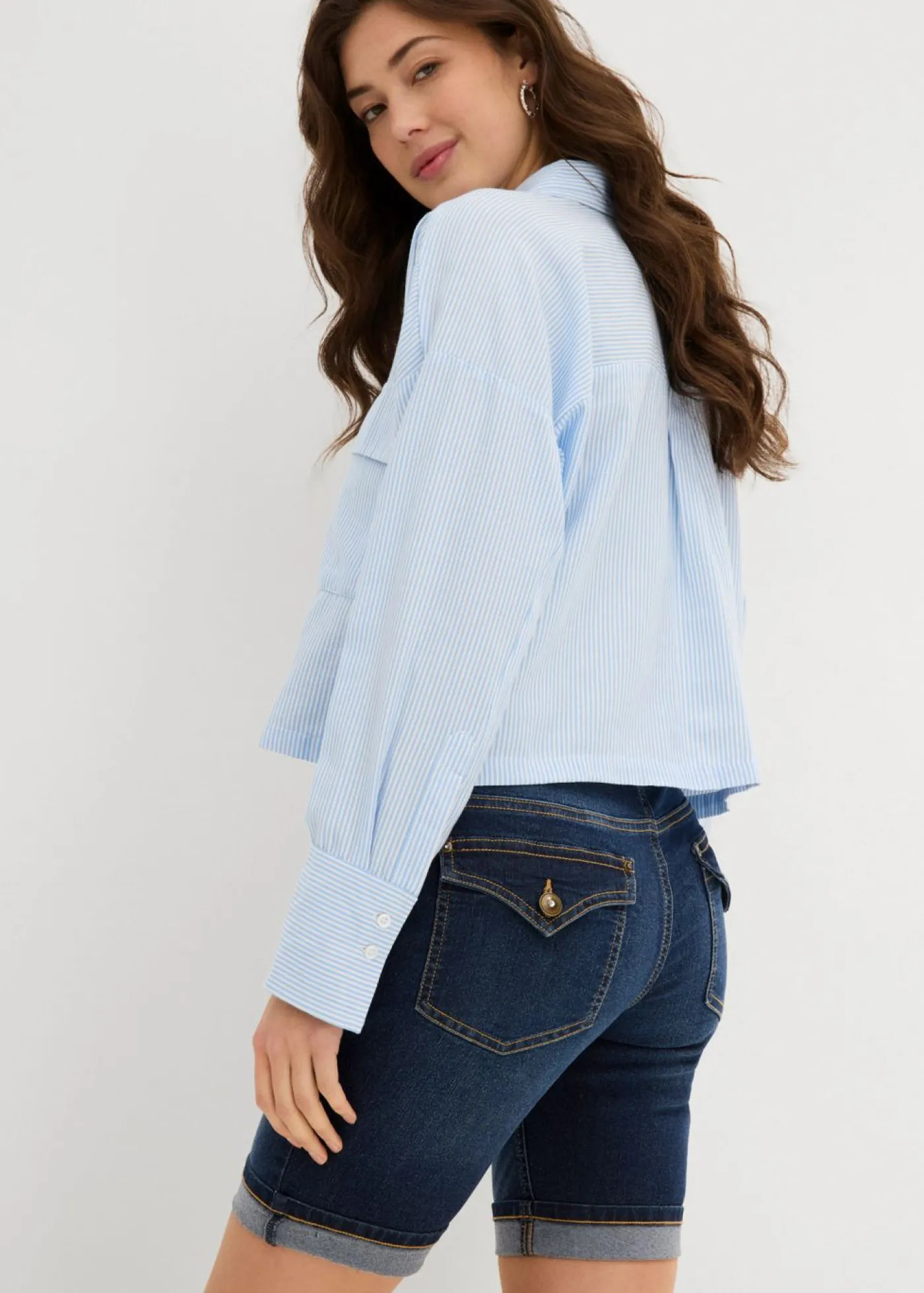 Mujer bonprix bonprix Bermudas vaqueras de talle medio