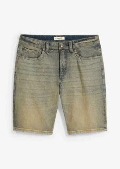 bonprix bonprix Shorts|Vaqueros>Bermudas vaqueras elásticas, lavadas, regular fit denim sucio