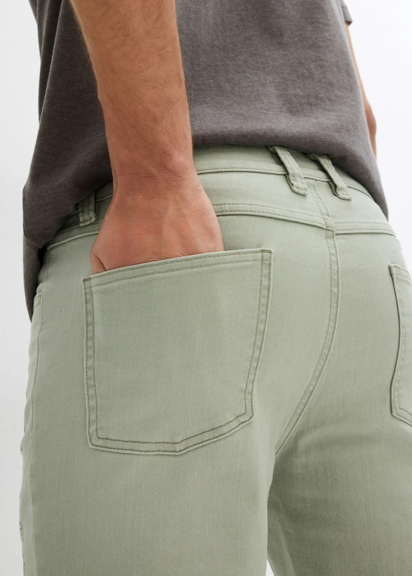 Hombre bonprix bonprix Bermudas vaqueras elásticas con corte regular
