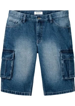 Hombre bonprix bonprix Bermudas vaqueras largas, cargo, relaxed fit