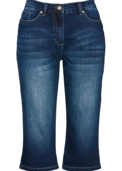 Mujer bonprix bonprix Bermudas vaqueras, mid waist, con cintura cómoda