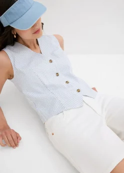 Mujer bonprix bonprix Bermudas vaqueras poco elásticas con talle medio