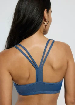 Mujer bonprix bonprix Bikini bustier de aspecto vaquero (2 piezas)