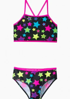 bonprix bonprix Bañadores Y Bikinis De Niña>Bikini de poliamida reciclada (2 piezas) Negro estampado