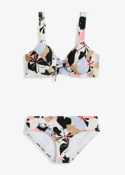 bonprix bonprix Bikinis>Bikini reductor (2 piezas) blanco / negro / púrpura