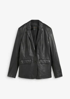 bonprix bonprix Premium|Blazers>Blazer con napa de borrego Negro