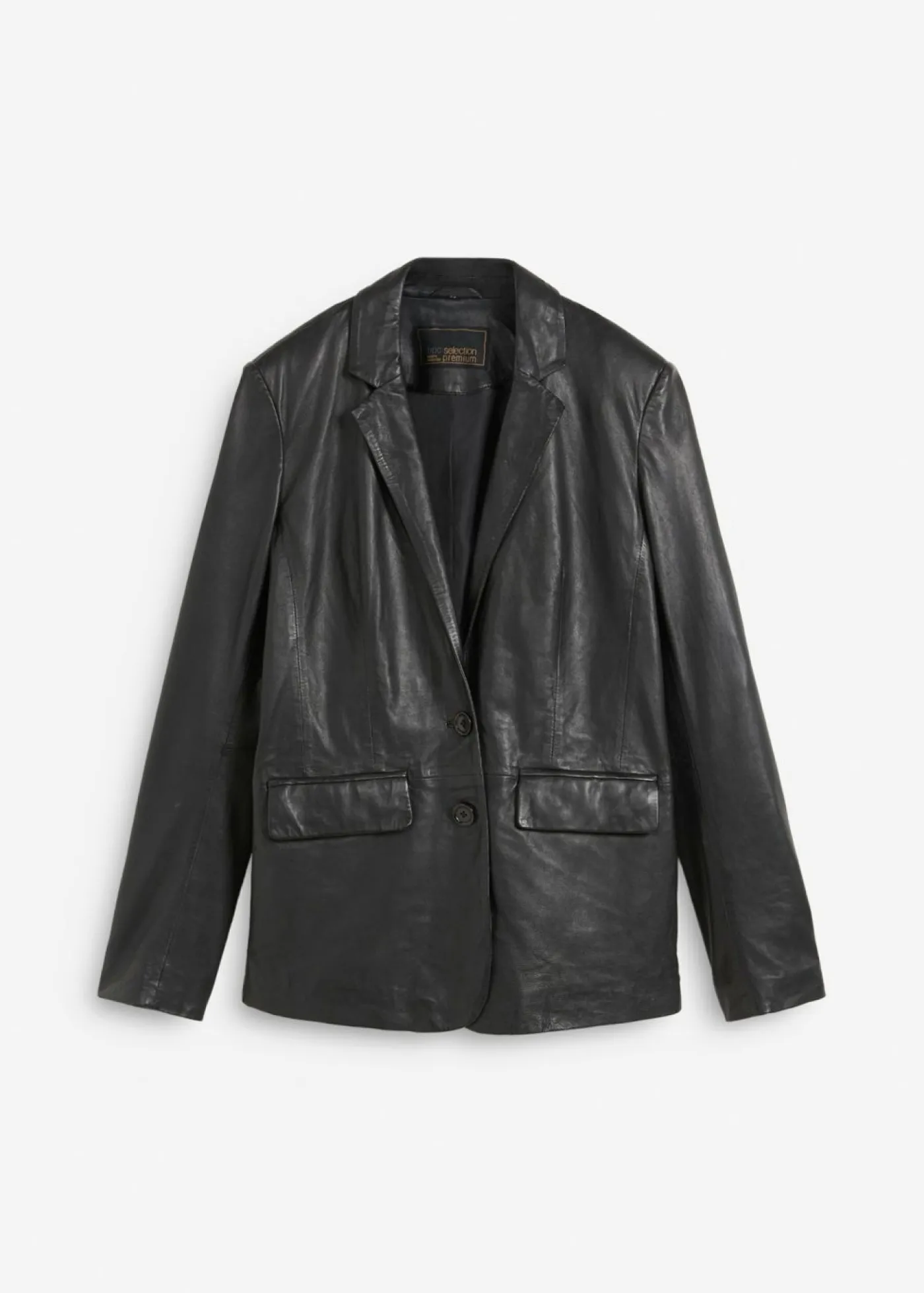 bonprix bonprix Premium|Blazers>Blazer con napa de borrego Negro