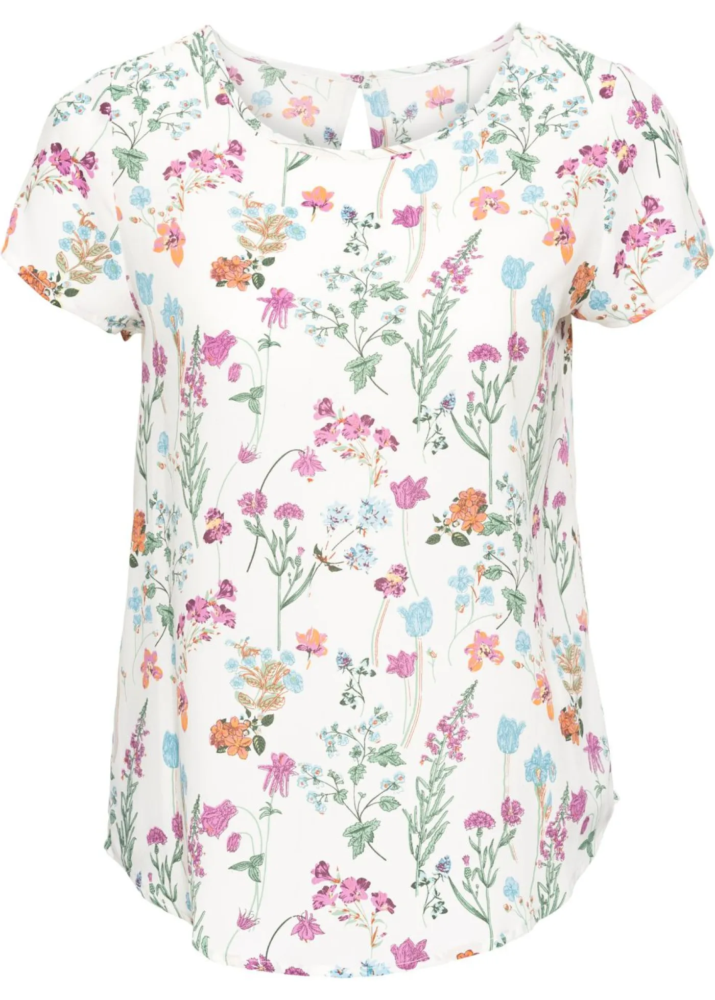 bonprix bonprix Camisas Y Blusas>Blusa Blanco lana de flores