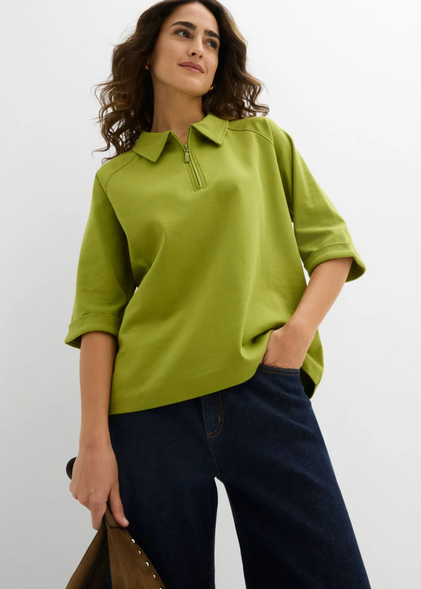 bonprix bonprix Camisetas>Blusa musgo