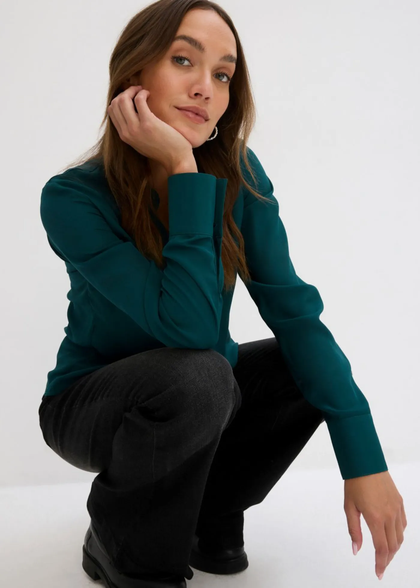 bonprix bonprix Camisas Y Blusas>Blusa Verde intenso