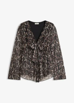 Mujer bonprix bonprix Blusa ajustada de malla