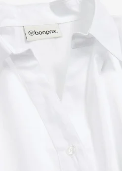 bonprix bonprix Camisas Y Blusas>Blusa asimétrica con mangas abullonadas Blanco