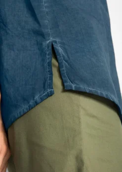 Mujer bonprix bonprix Blusa cold-dye de manga corta en algodón sostenible