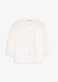 bonprix bonprix Camisas Y Blusas>Blusa con detalle de lazo Blanco