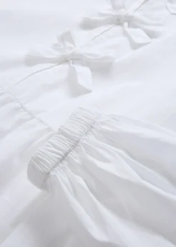 bonprix bonprix Camisas Y Blusas>Blusa con detalles de lazo Blanco