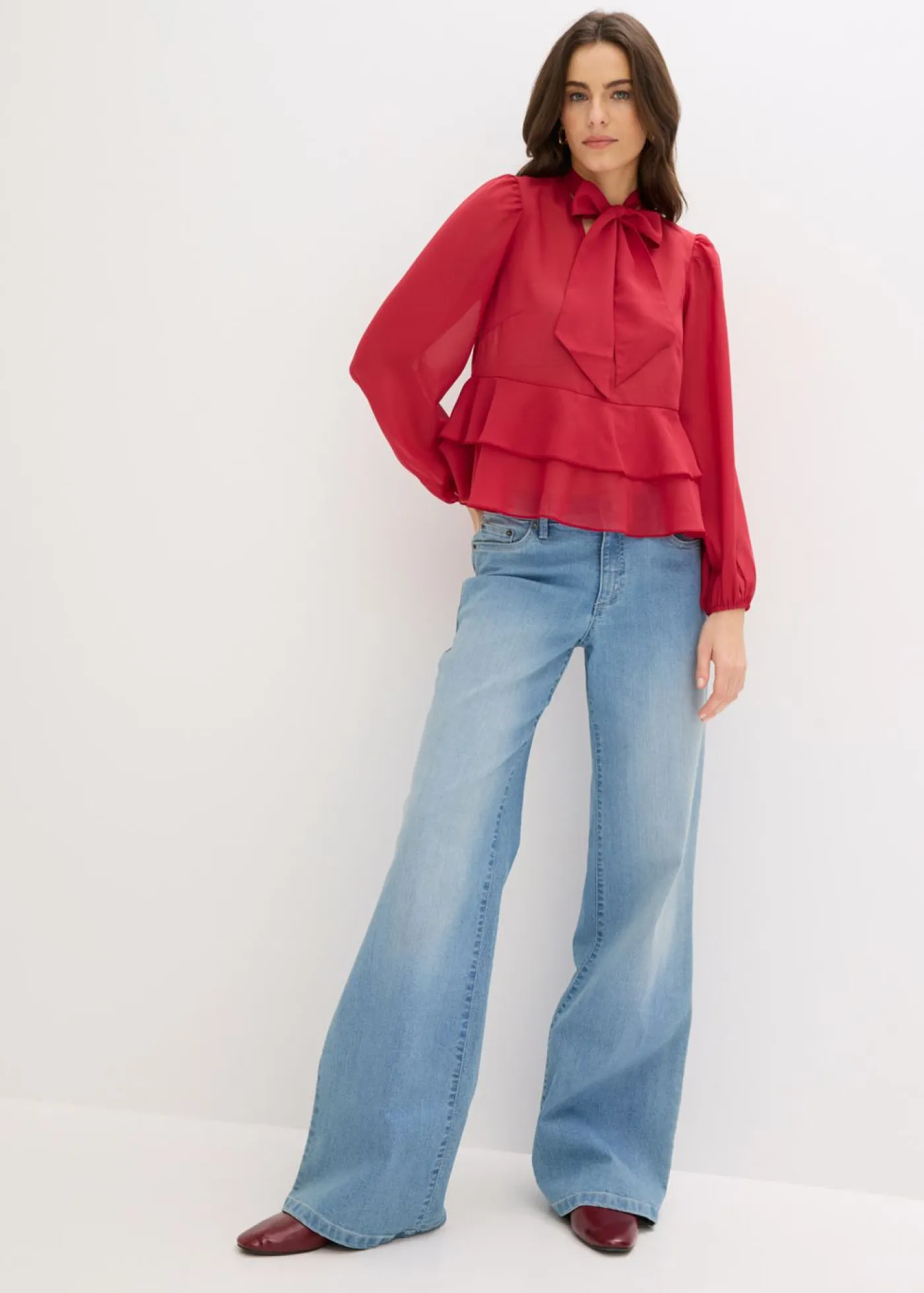 Mujer bonprix bonprix Blusa con lazo